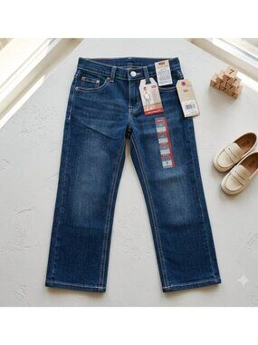 Levis Boys 511 Slim Fit Stretch Jeans In Melbourne Blue Size 7 Regular